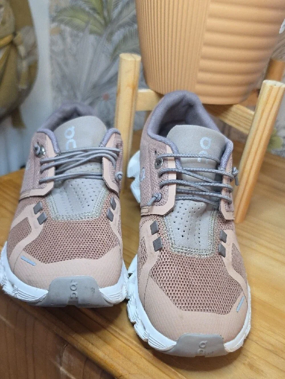 On Running Women's Blush Mesh Athletic Sneakers